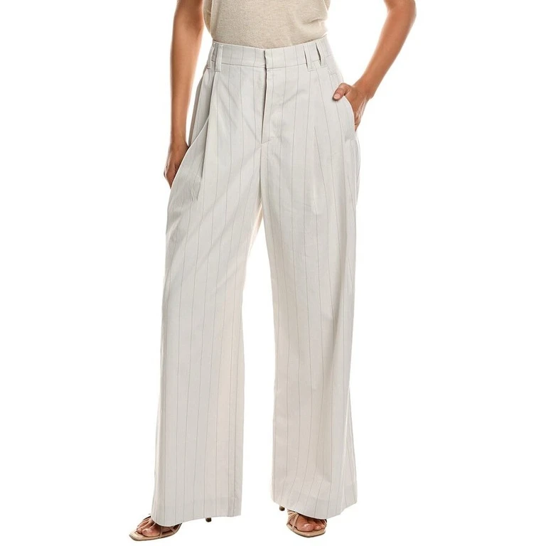 Wooff White Wide Leg Trousers