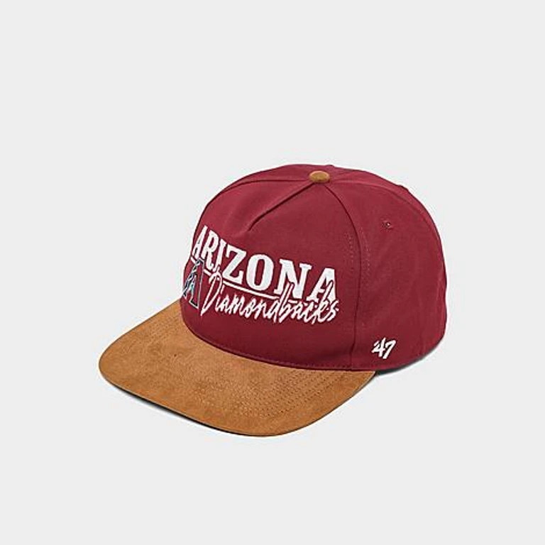 '47 Arizona Diamondbacks MLB Scribe Line Hitch Snapback Hat in Black