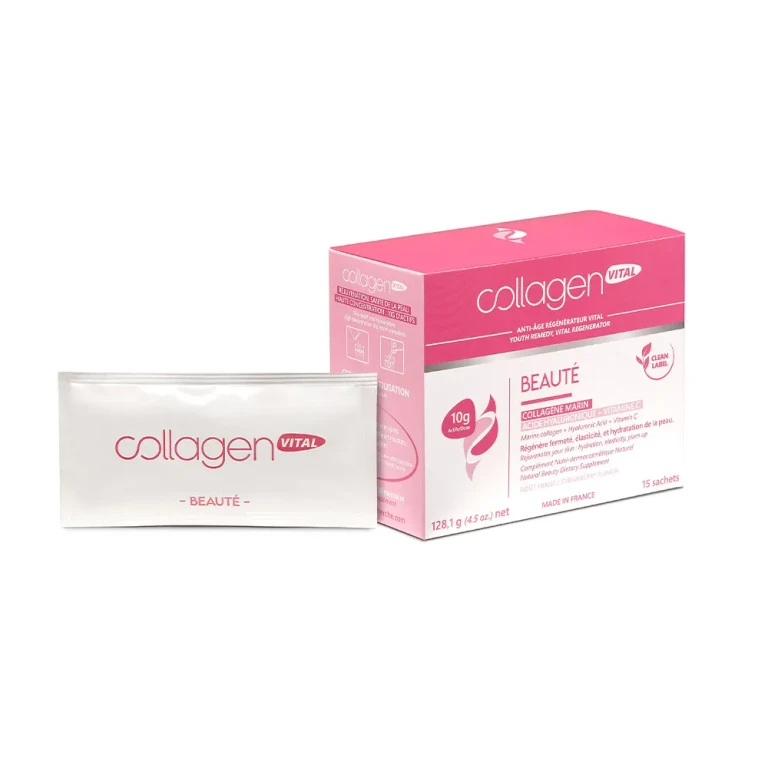 Collagen Vital Power Beauty Marine Collagen Strawberry Flavor 15 Sachets