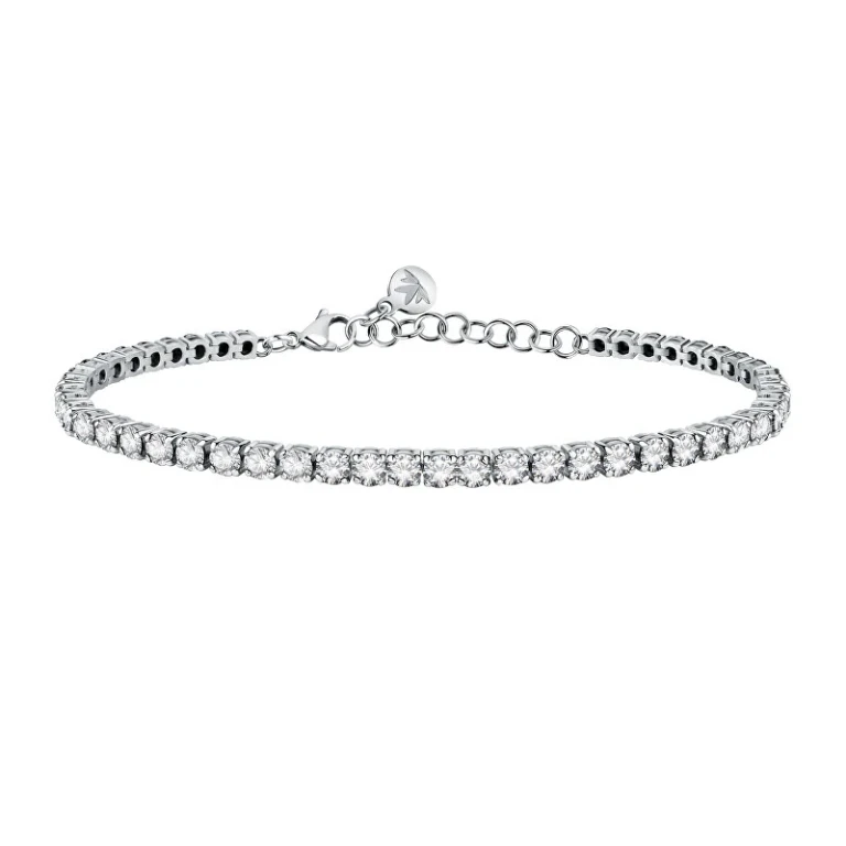 Luxury Silver Bracelet with Zirconia Tesori Saiw123