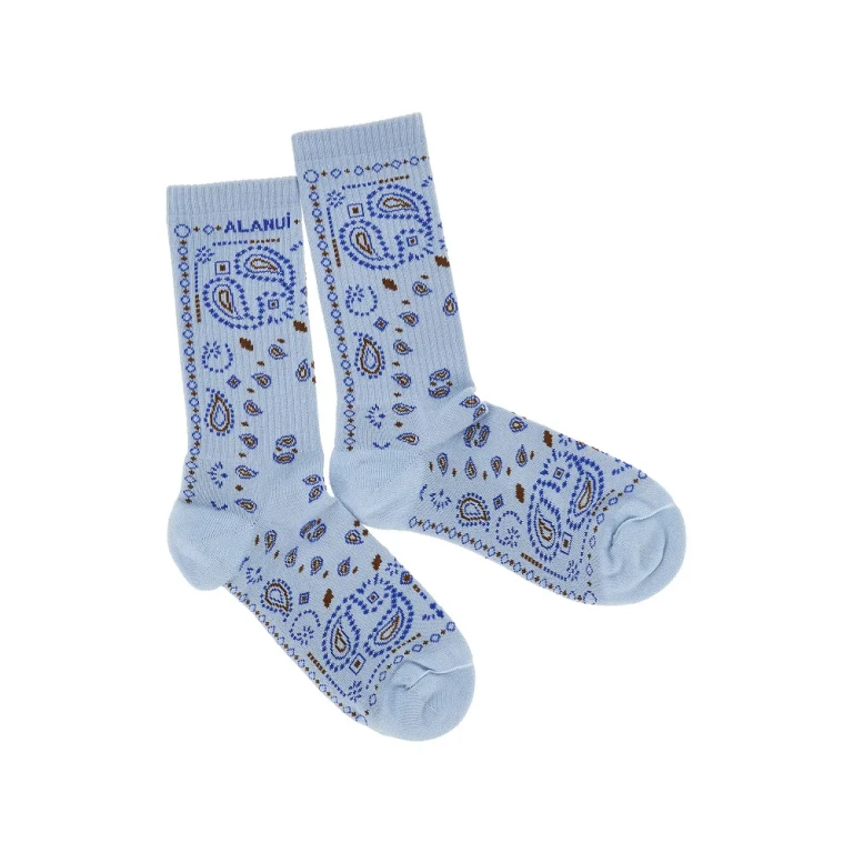 Cotton-blend socks with Bandana motif Woman One Size