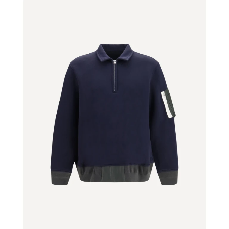 Terry cloth zip Polo