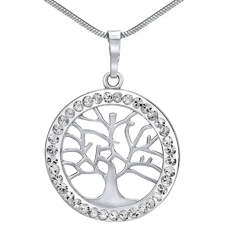 Silver Tree of Life Pendant with Crystals Swarovski® Silvegob16088