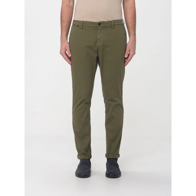 Cotton and Wool Blend Chino Trousers (9PN2C7353MBE100168)