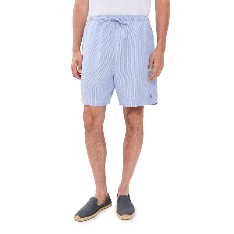 Original Label Prepster Linen Shorts CABANA BLUE WHITE XL