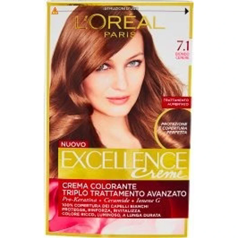 L Oreal Paris Excellence Creme Coloring Cream 7.1 Ash Blonde