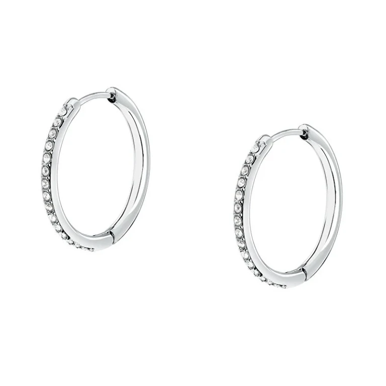 Steel Rings With Crystals Ø 2 Cm Creole Saup24