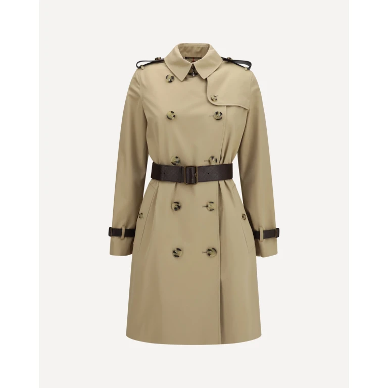 Kensington midi leather Trench Female 8