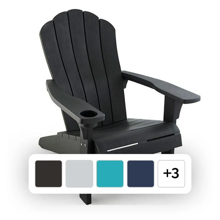 Everest Adirondack Chair with Integrated Cupholder:- Midnight Blue