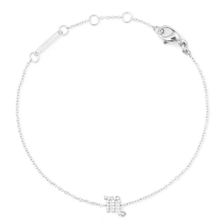 Steel Bracelet with Scorpion Chain Crystal Zodiac Dw00400938