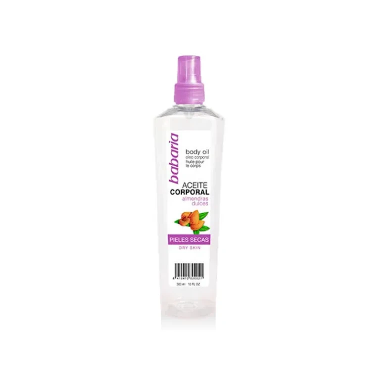 Moisturizing body oil with sweet almonds Babaria 300 ml