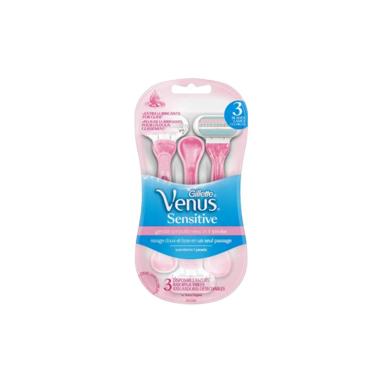 Venus Sensitive Disposable Razors x3