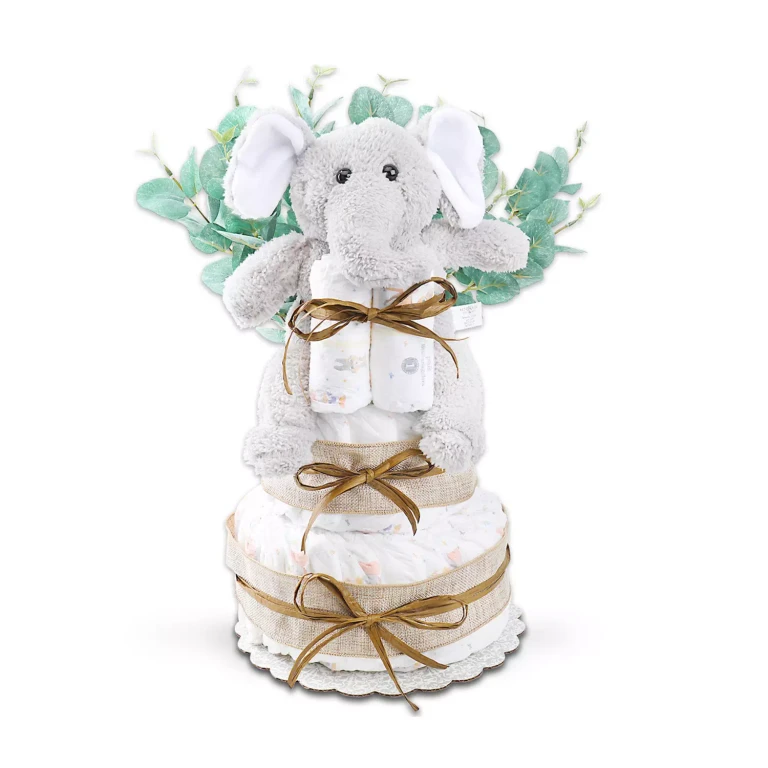 Wild About Baby Two-Tier Diaper Cake