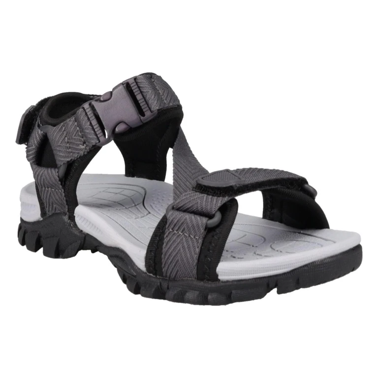 BOYS RIVER SANDAL - BLACK/GREY 5 - Online Only:- 5K, Black/Grey