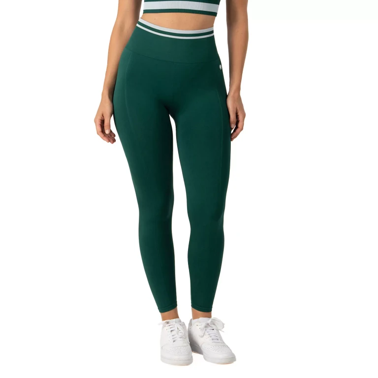 WOMEN'S SEAMLESS LEGGING - GREEN XXL:- XXL, Green