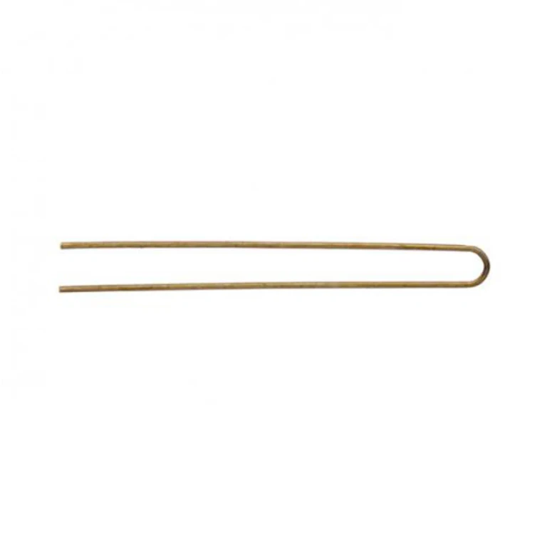 Box of simple bronze hairpins for bows (1 pc)
