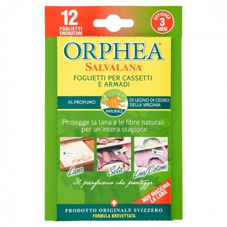 Salvalana Sheets For Drawers And Wardrobes With The Scent Of Virginia Cedarwood 12 pcs