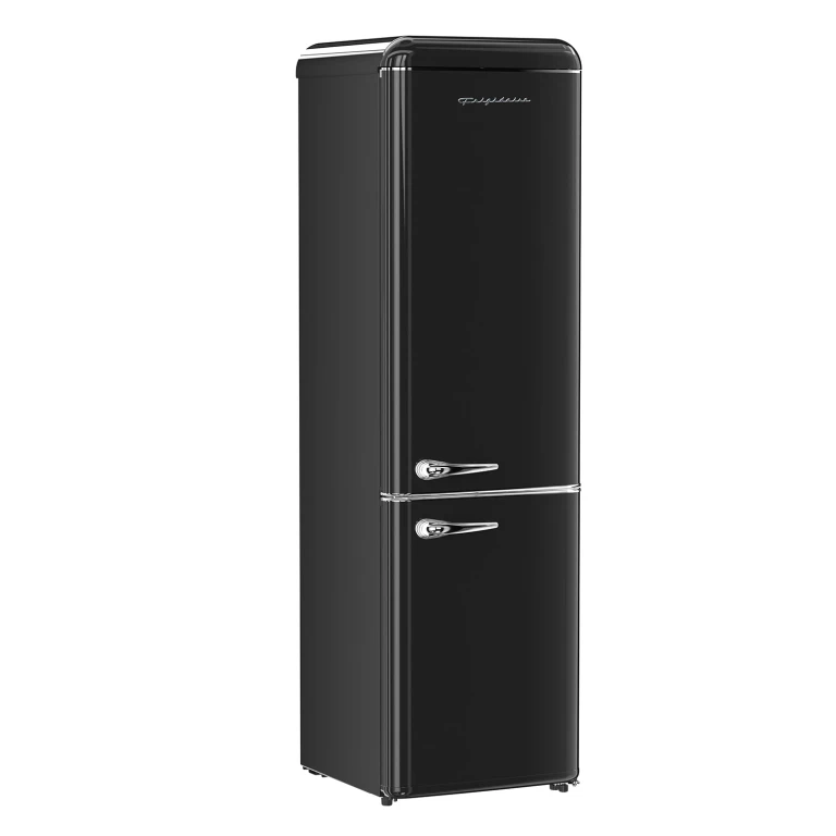 Retro 9.2 cu. ft. Bottom Mount Refrigerator:- Black