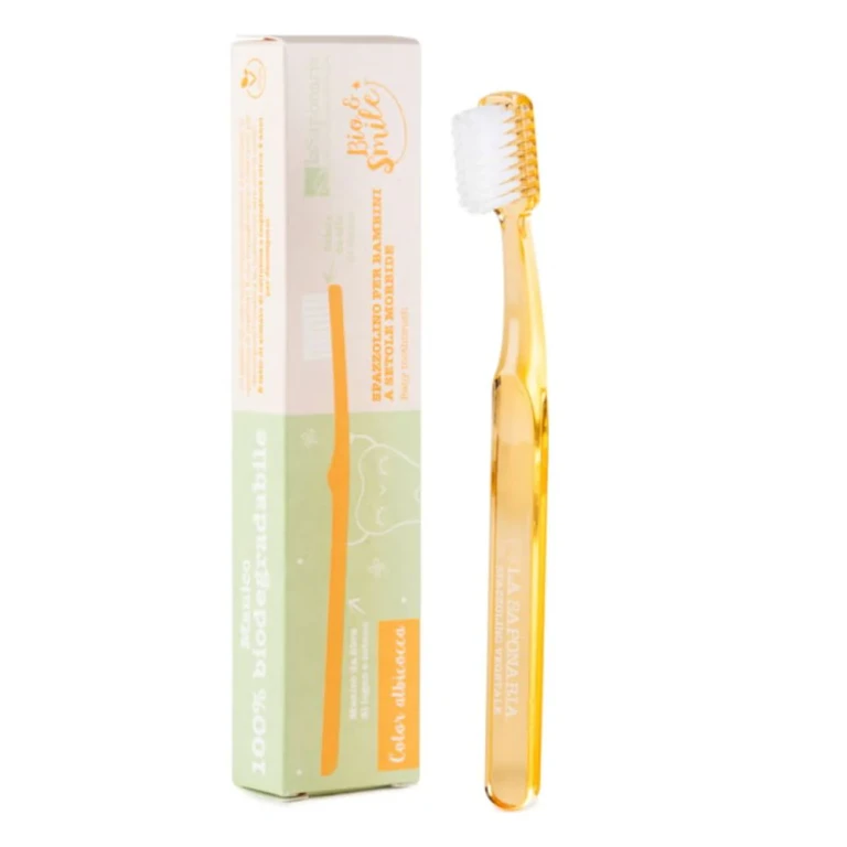 Bio&Smile - Orange Vegetable Fiber Toothbrush for Children