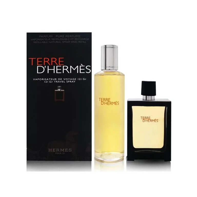 Terre d'Hermes Eau de Parfum Spray Refillable 30ml Set of 2 Pieces