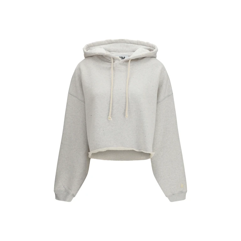 Cropped Hoodie Star Vintage Grey