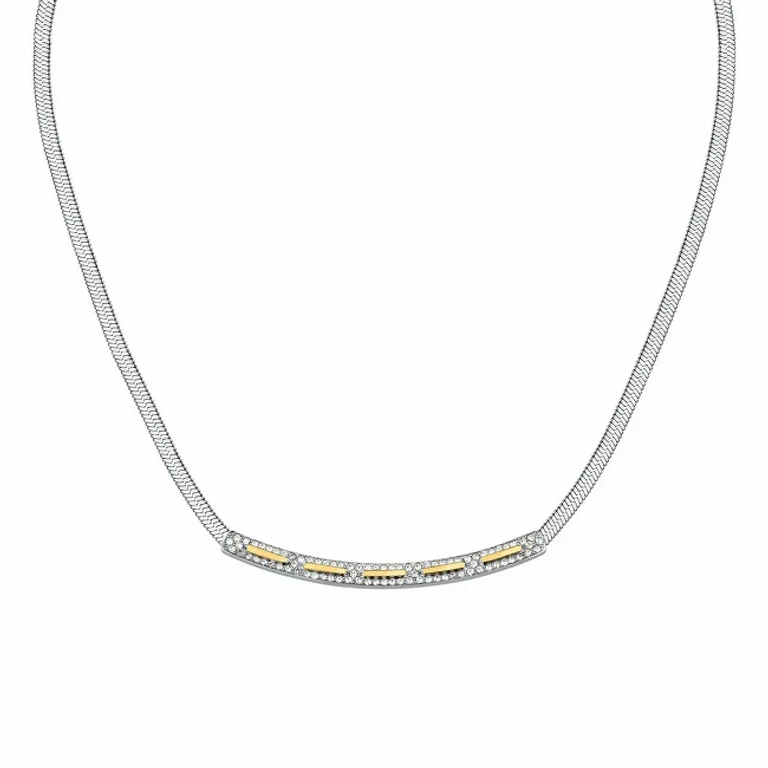 Trendy Bicolored Necklace Hadek Concept Tjayy03