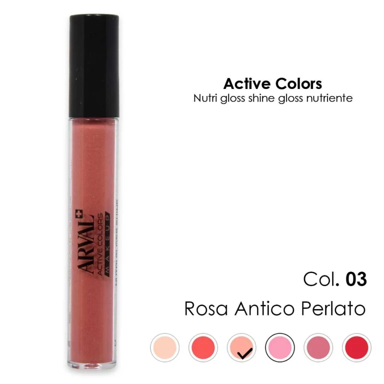 Nourish gloss shine n. 03 - pearly antique pink gloss nutritious