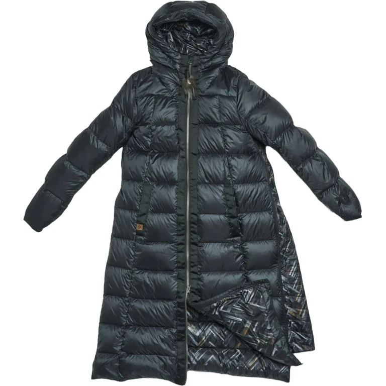 Long A-Line Down Coat - Women's