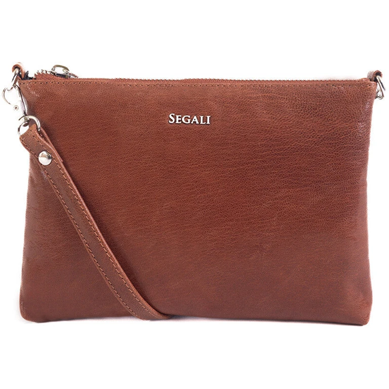 Women's Leather Shoulder Bag cognac 5138