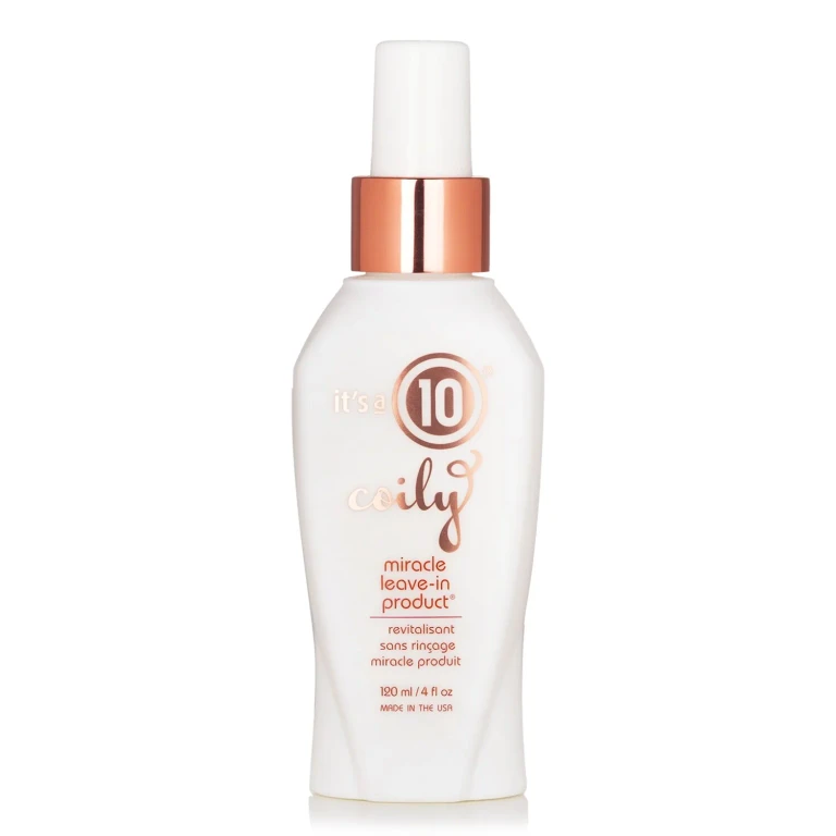 It's a 10 Coily Miracle leave-in conditioner for hair to revitalise 120 ml