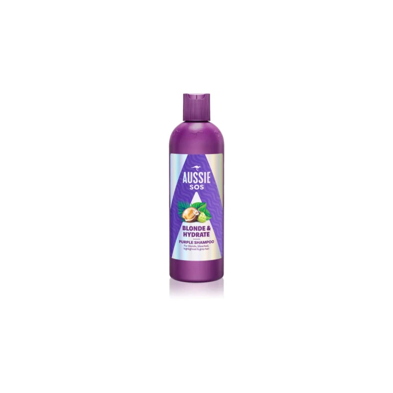 Aussie SOS Blonde Hydrate purple toning shampoo for blonde hair 300 ml