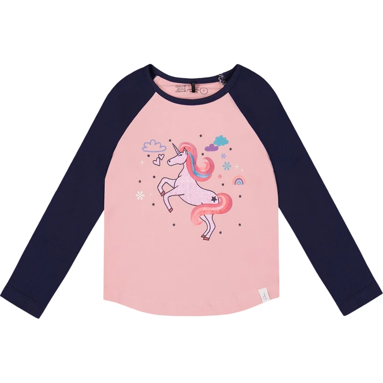 Jersey Raglan Sleeve T-Shirt - Little Girl