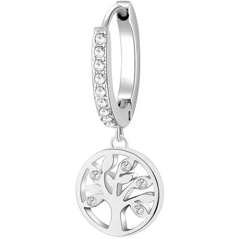 Single Steel Earrings Tree of Life Chakra BHKE004