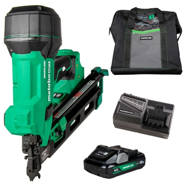 18V MultiVolt 30 Degree 3-1/2 in. Cordless Paper Tape Framing Nailer Kit (4 Ah)