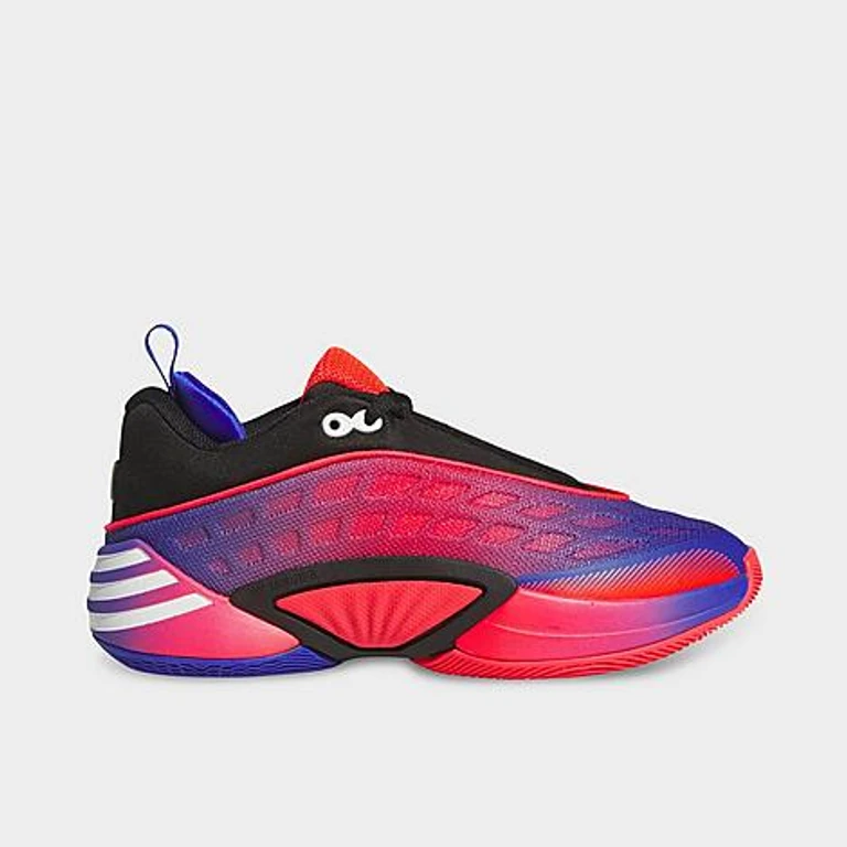 adidas Big Kids D. O.N. Issue #8 Basketball Shoes in Core Black/Lucid Red/Lucid Blue Size: 3.5