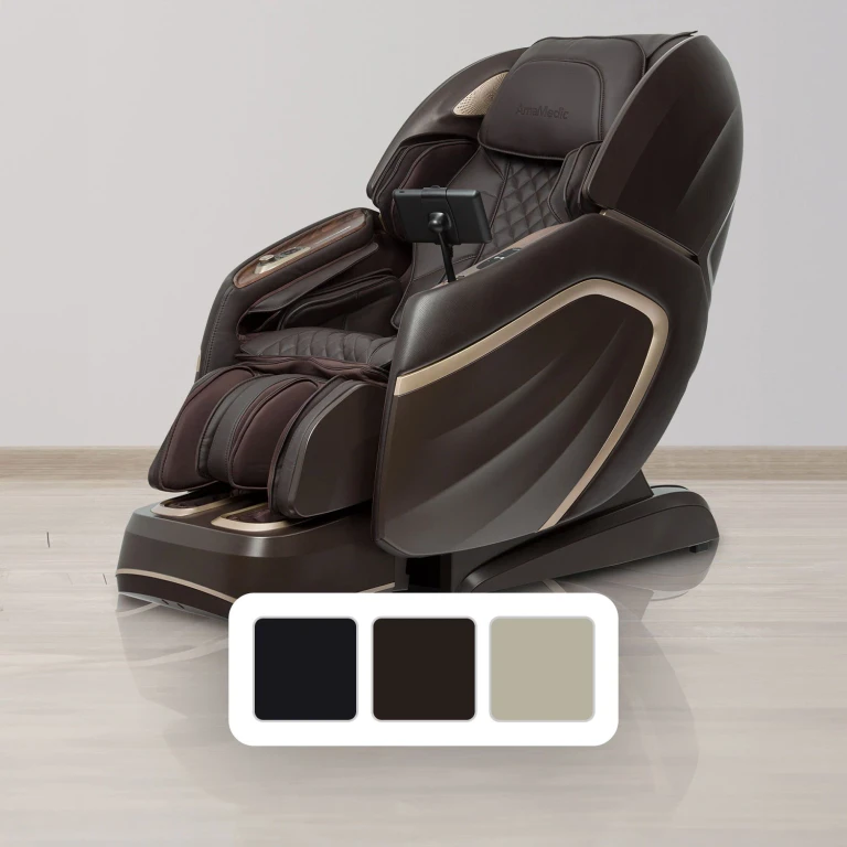 AmaMedic 4D Hilux Premium Zero-Gravity Massage Chair BROWN:- Brown