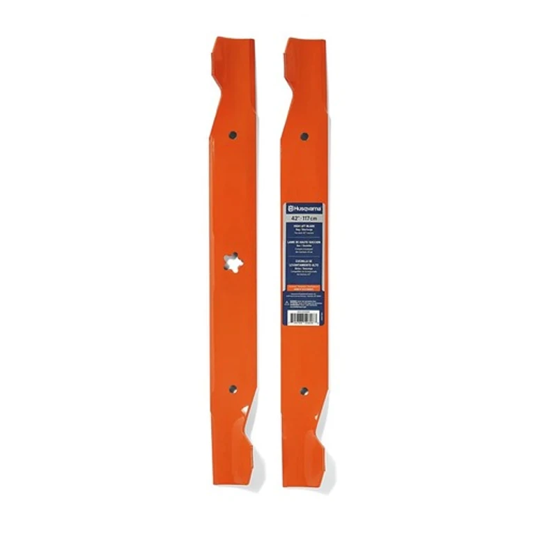 3-Piece 48 in. High-Lift Bagging Lawn Mower Blade - Orange