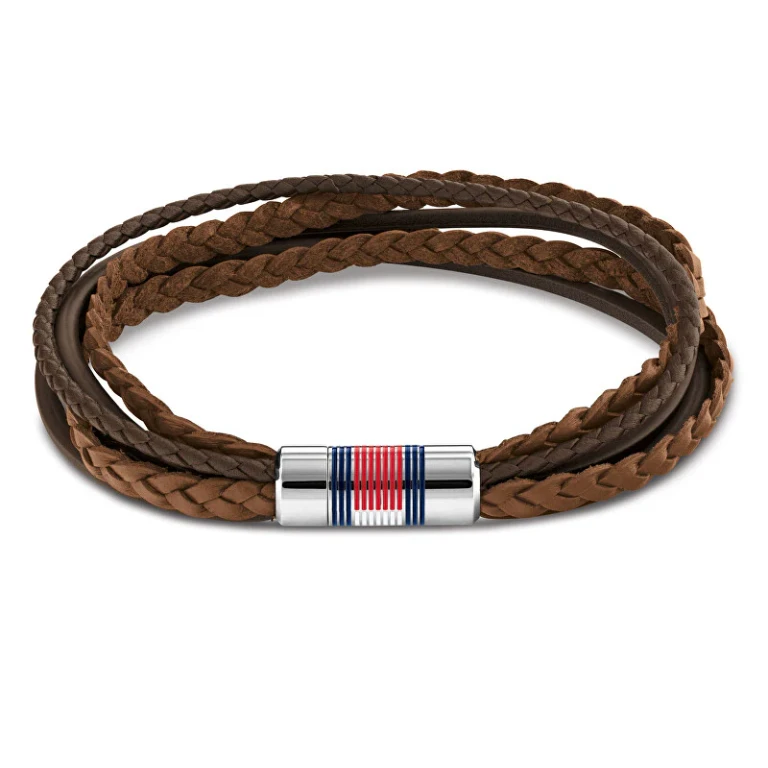 Luxury Men's Brown Leather Multi Layer Bracelet 2790425