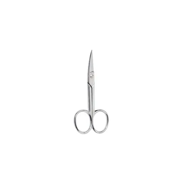 Curved chrome manicure scissors Beter 9 cm