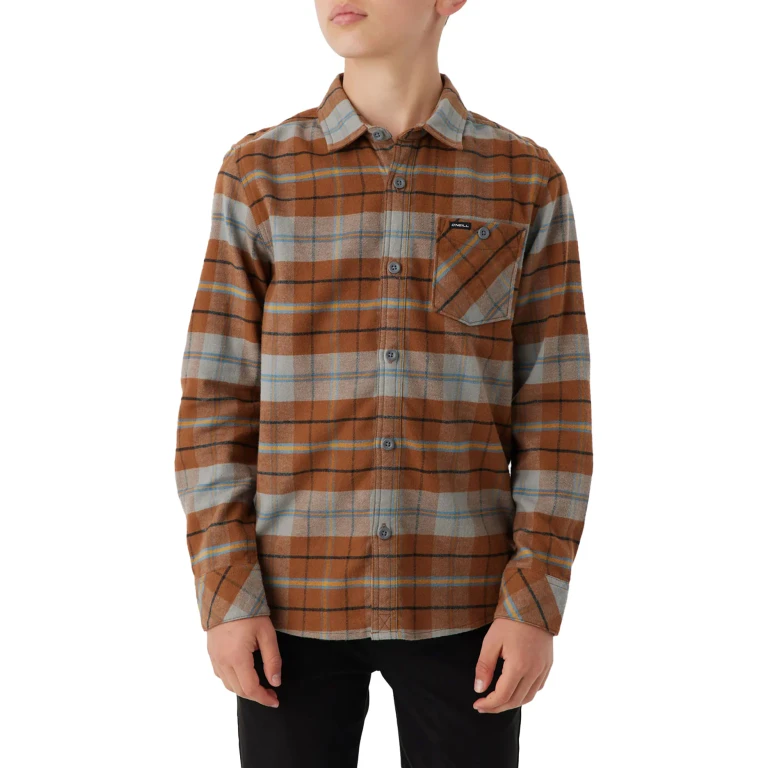 Redmond Plaid Stretch Flannel Shirt - Boys