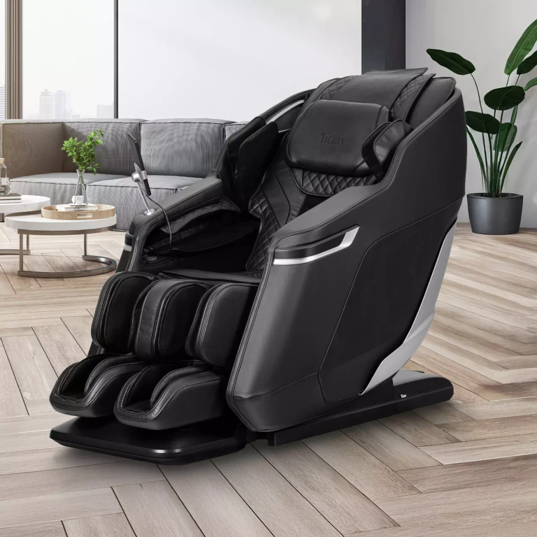 Plantaris 4D Massage Chair with 360 Rocking Foot Massage, Assorted Colors:- Black