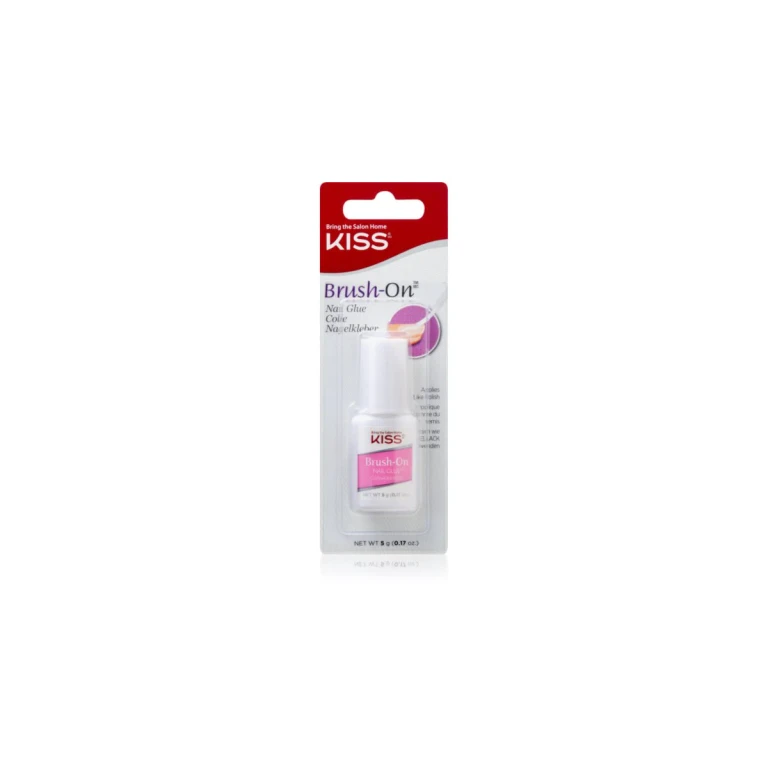 Brush-On Glue - Quick-drying nail glue with application brush