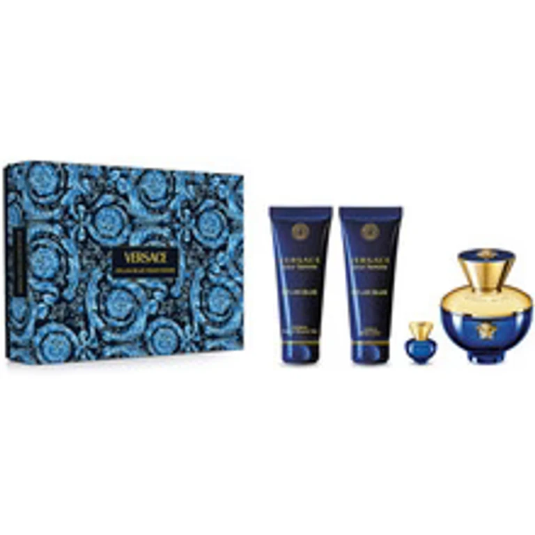 Dylan Blue for Women gift box kit EDP 100 ml, body lotion 100 ml, shower gel 100 ml, and EDP miniature 5 ml 100 ml