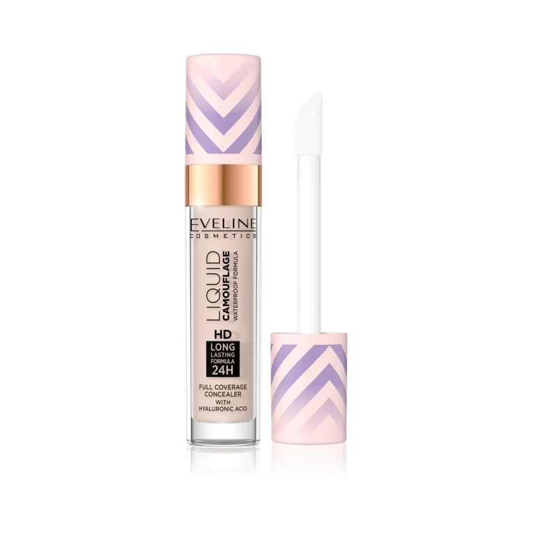 Liquid Camouflage Waterproof Concealer With Hyaluronic Acid Color 02 Light Vanilla 7.5 Ml