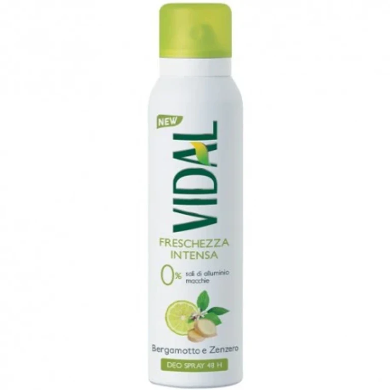 Bergamot And Ginger Intense Freshness 48H Spray Deodorant 150 Ml