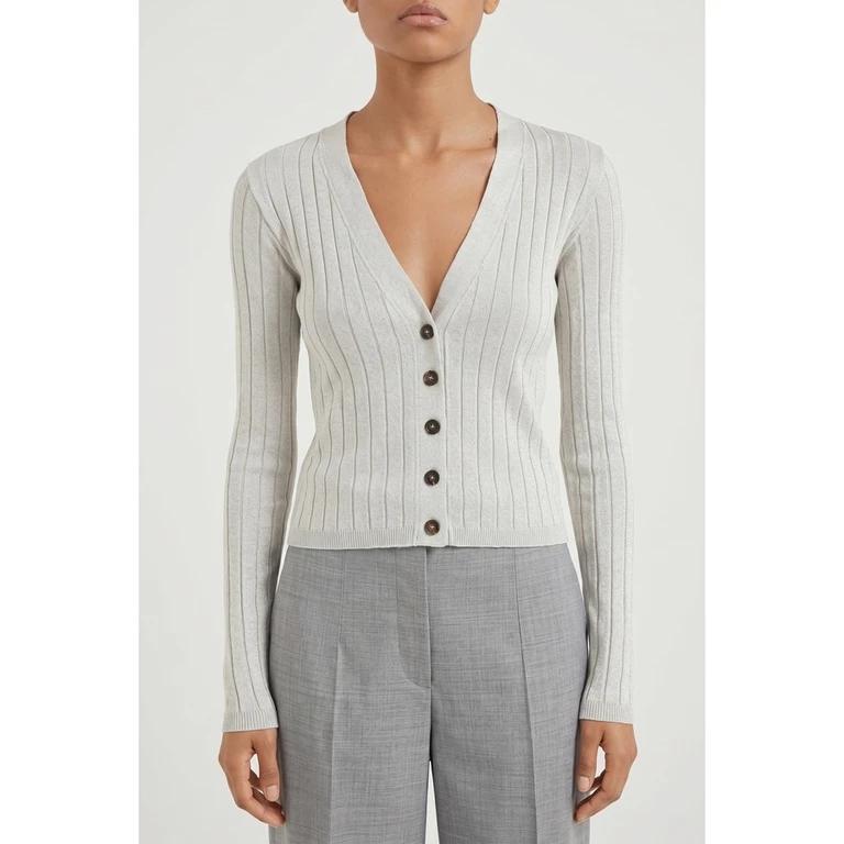 Wolight Grey Silk Sweater