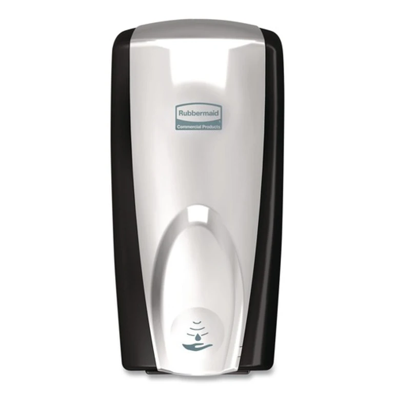 FG750411 AutoFoam 1100 ml 5.2 in. x 5.25 in. x 10.9 in. Touch-Free Dispenser - Black/Chrome