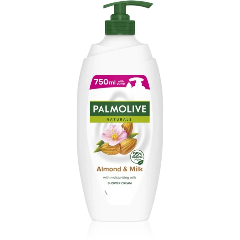 Naturals shower gel cream with almond oil with dispenser 750 ml