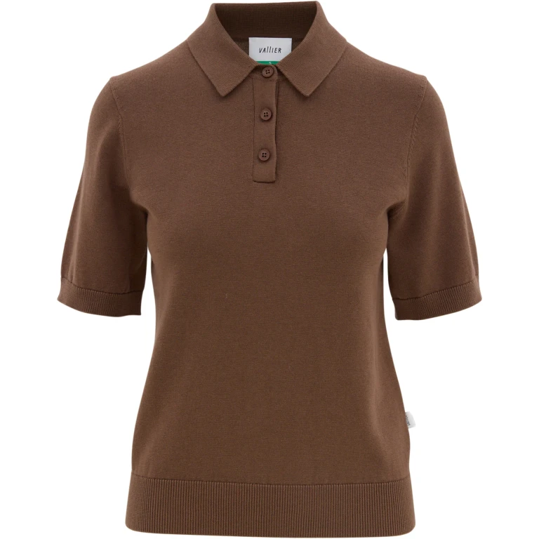 Letna Merino Blend Light Sweater Knit Polo - Women's