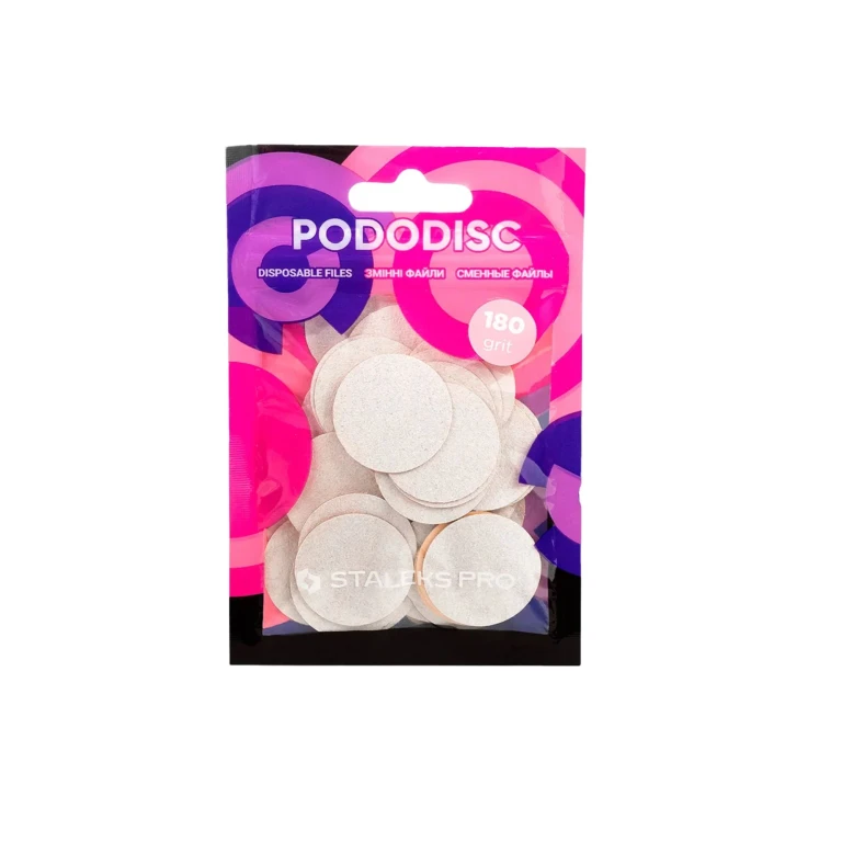 Pro L hrubost 180 White Refill Pads for Pedicure Disc 50pcs